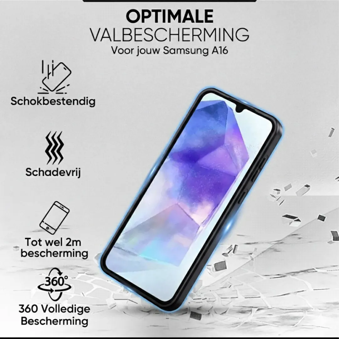NUVEX Siliconen Hoesje Samsung Galaxy A16 - Zwart