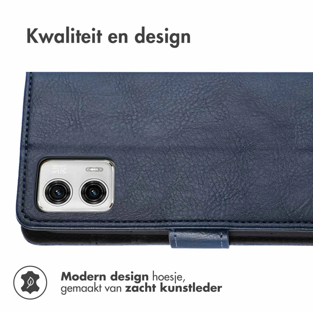 Imoshion Hoesje Motorola Moto G73 3 Pasjes - Donkerblauw