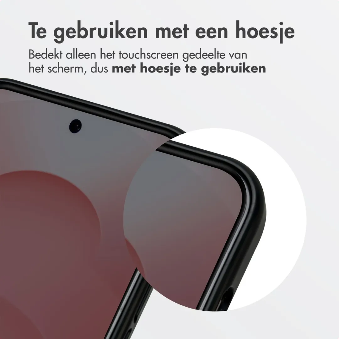 Accezz Screenprotector Samsung Galaxy S26 - Gehard Glas Privacy - afbeelding 6 van 6
