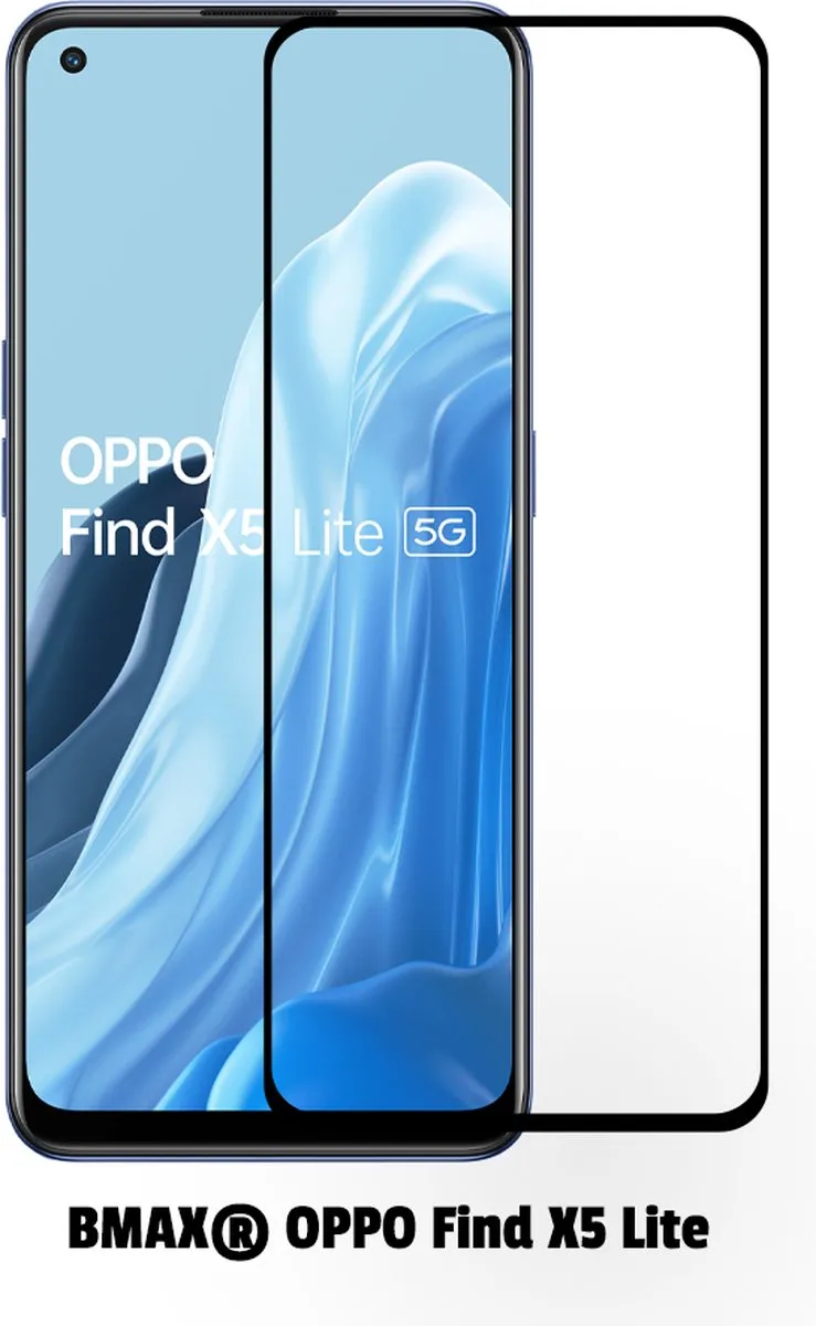 BMAX OPPO Find X5 Lite Screenprotector 2 Stuks - Zwart