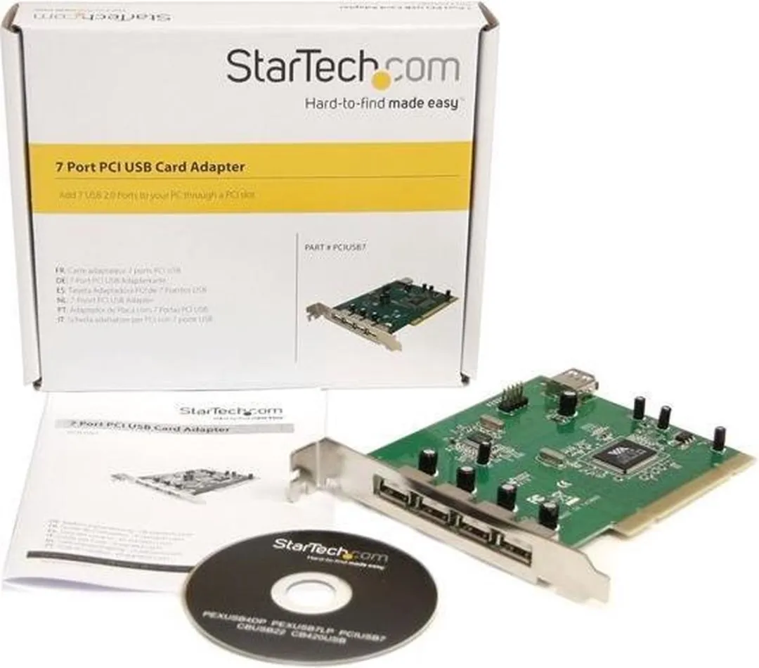 Startech PCIUSB7 7-poort PCI USB Adapter - Groen - afbeelding 6 van 6