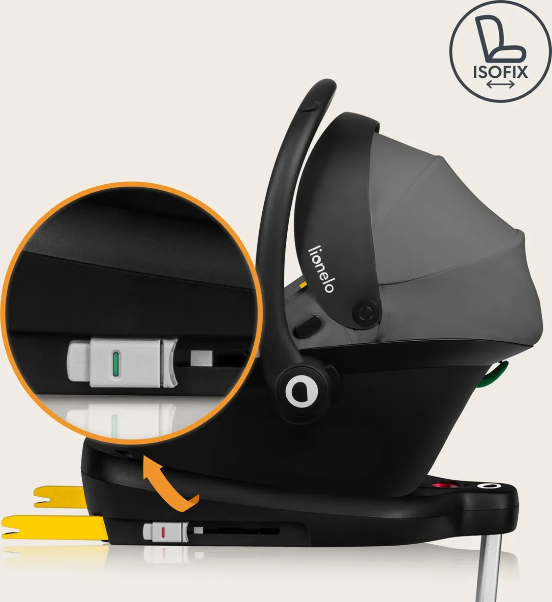 Lionelo Lemmy i-Size Base Autostoelbasis - Zwart