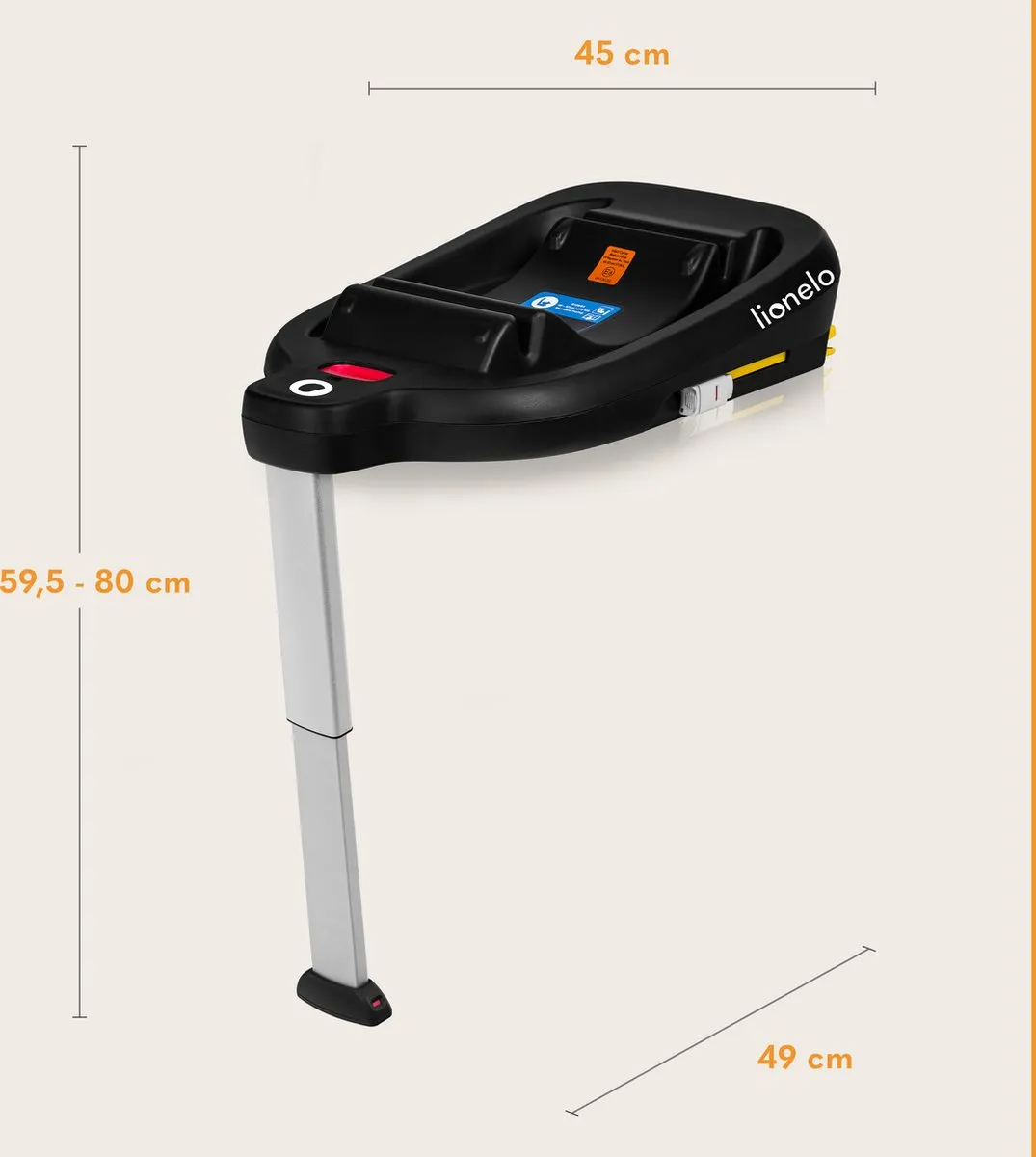 Lionelo Lemmy i-Size Base Autostoelbasis - Zwart