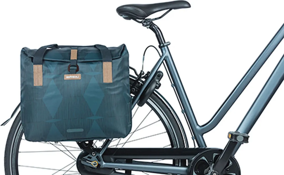 Basil Elegance Fietsshopper Estate Blue - 20L