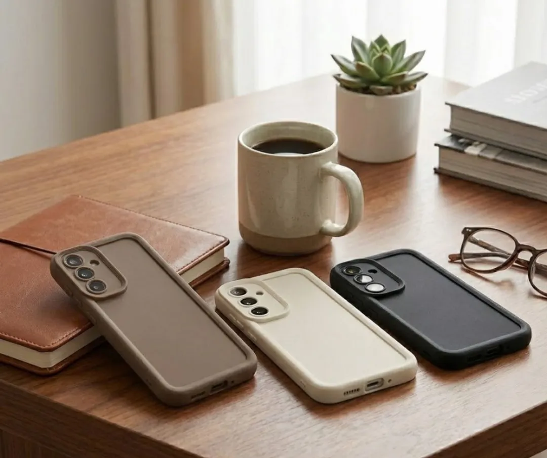 NUVEX Telefoonhoesje Galaxy S24 FE - 3 Stuks Zwart/Beige/Taupe