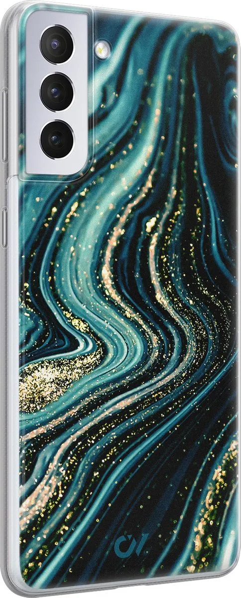 Casevibes Galaxy S21 Hoesje - Blauw - S/S21/UV/046