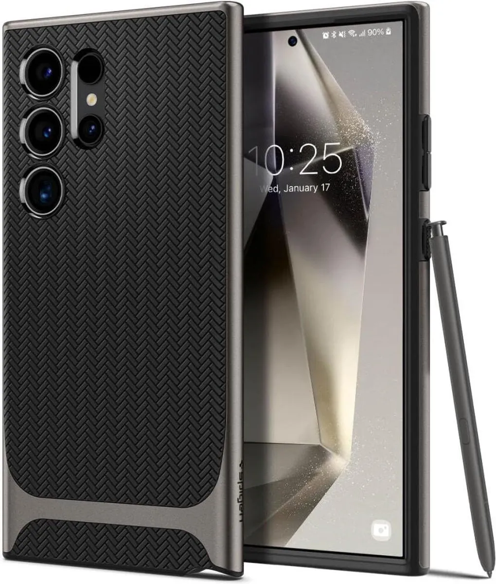 Spigen Neo Hybrid Hoesje Samsung Galaxy S24 Ultra - Grijs