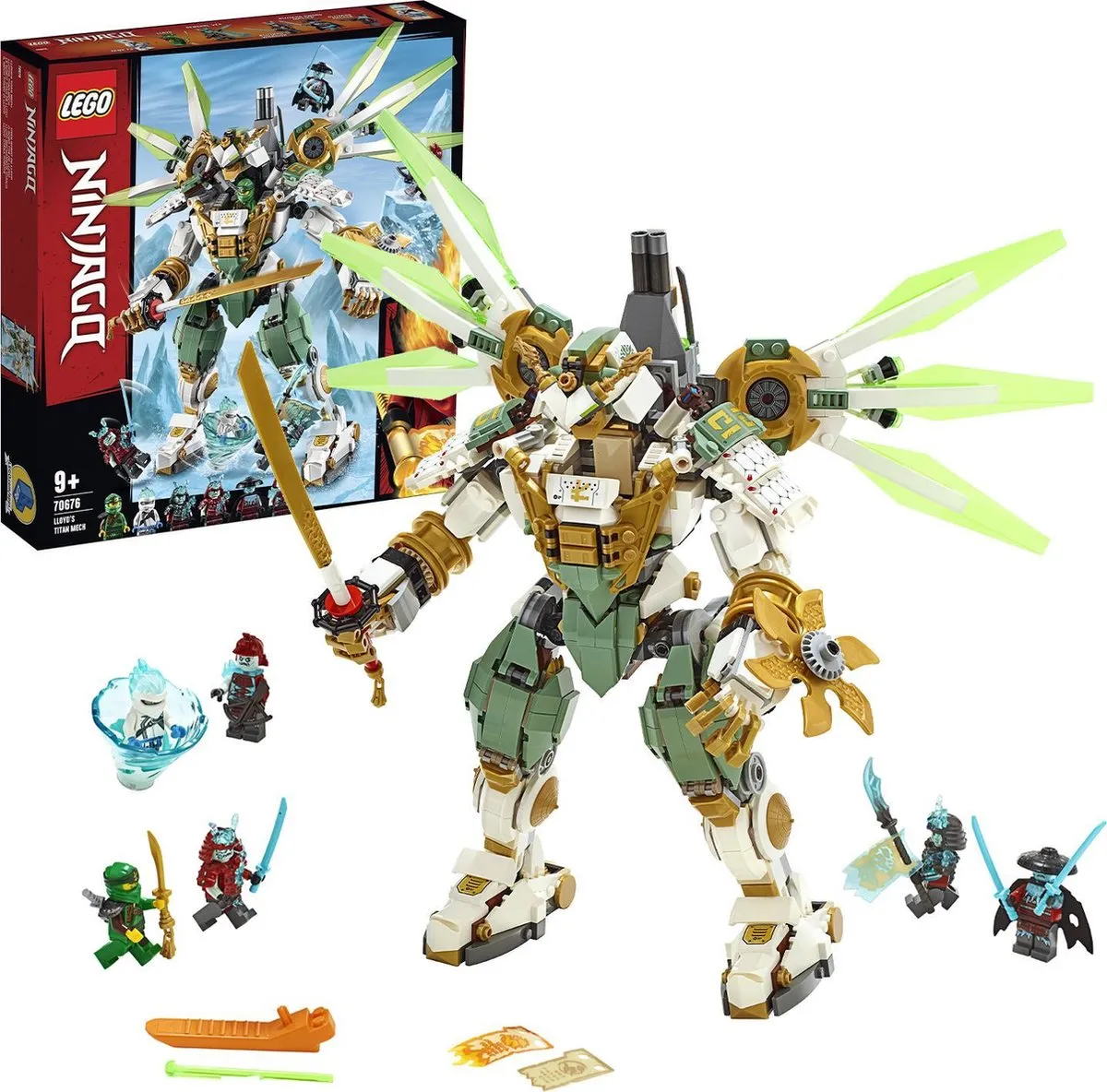 LEGO Ninjago Titanium Mecha van Lloyd 70676 - 876 Stukken