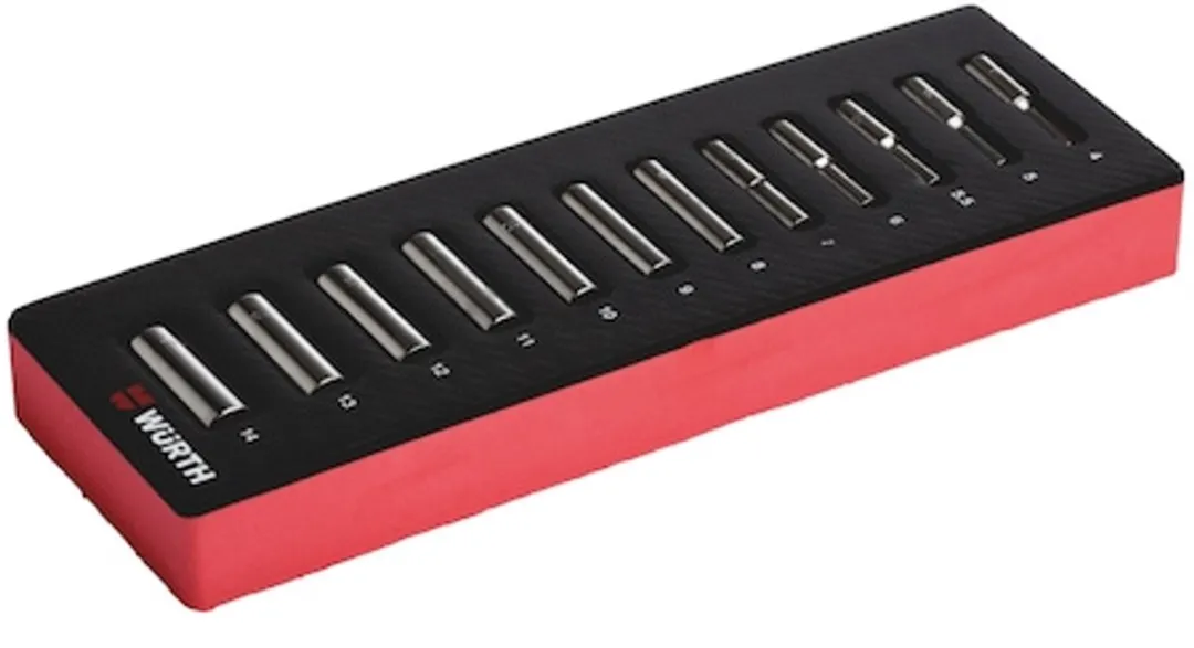 Würth Systeemassortiment 2.4.1 Dopsleutel 1/4" 12-delig