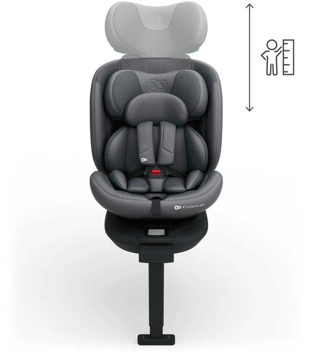 KinderKraft I-360 2 PLUS Autostoel 40-150cm i-Size - Grijs