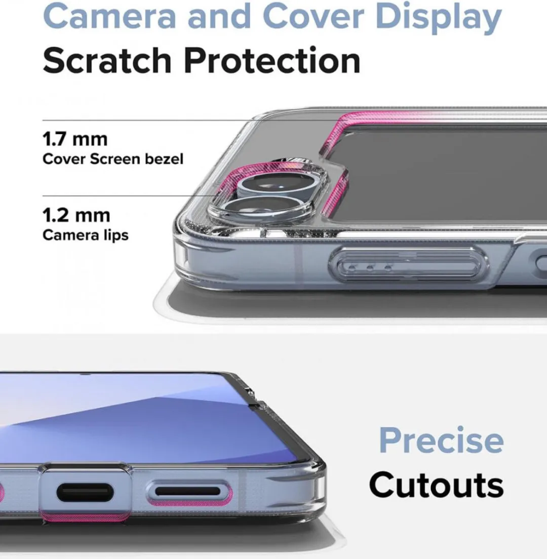 Ringke Fusion Hoesje Samsung Galaxy Z Flip 6 - Antikrascoating - Transparant - afbeelding 6 van 6