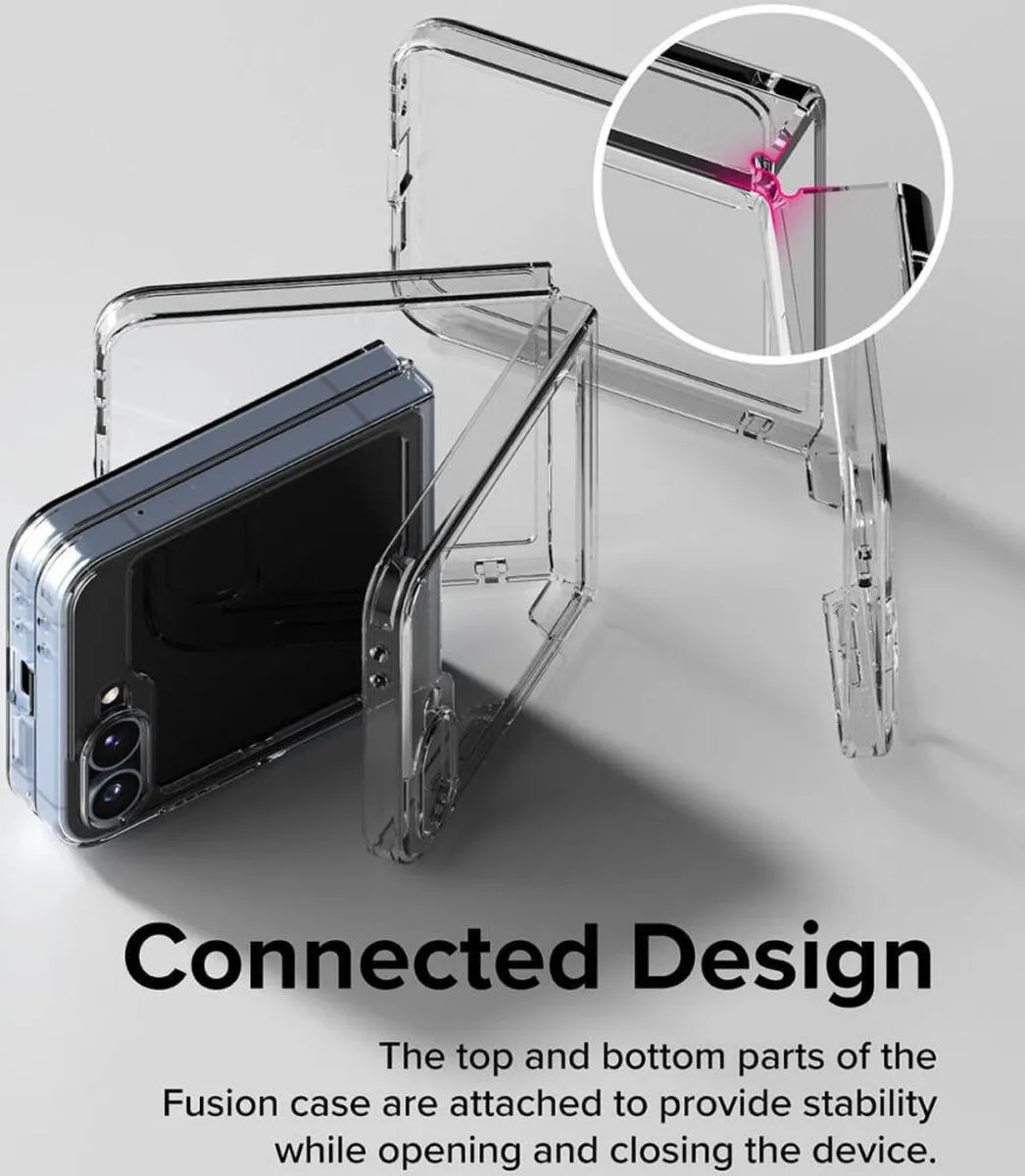 Ringke Fusion Hoesje Samsung Galaxy Z Flip 6 - Antikrascoating - Transparant