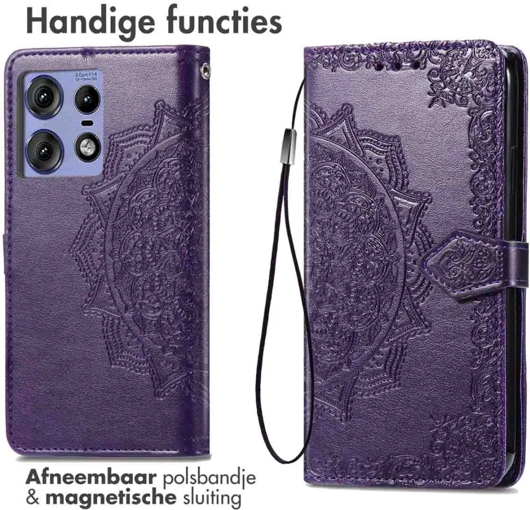 Imoshion Hoesje Motorola Edge 50 Pro - 3 Pasjes - Paars