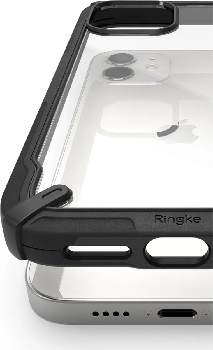 Ringke Fusion X Guard Backcover - iPhone 12 Mini - Zwart