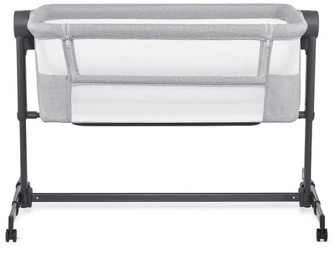 KinderKraft NESTEE UP 2 Bijzetbed - Co-sleeper 2w1 - Grijs
