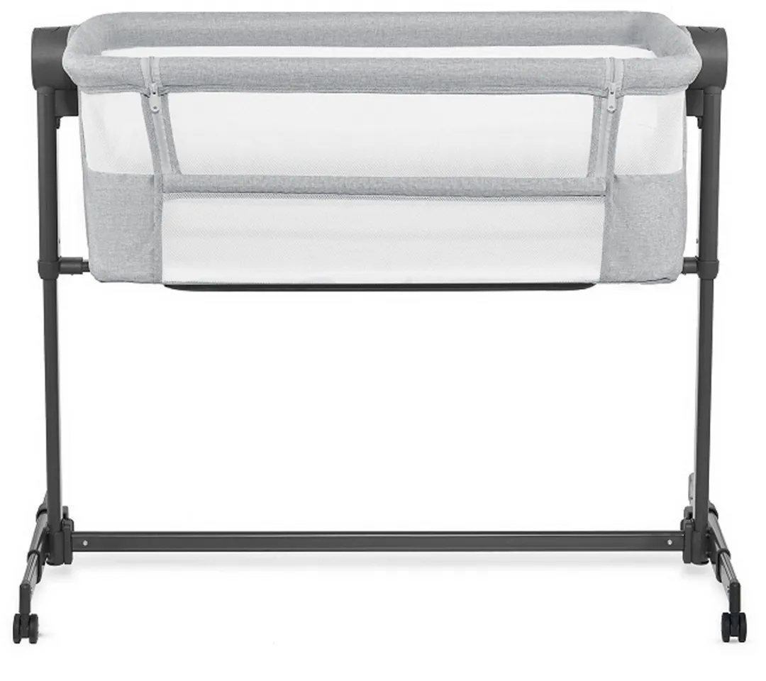 KinderKraft NESTEE UP 2 Bijzetbed - Co-sleeper 2w1 - Grijs
