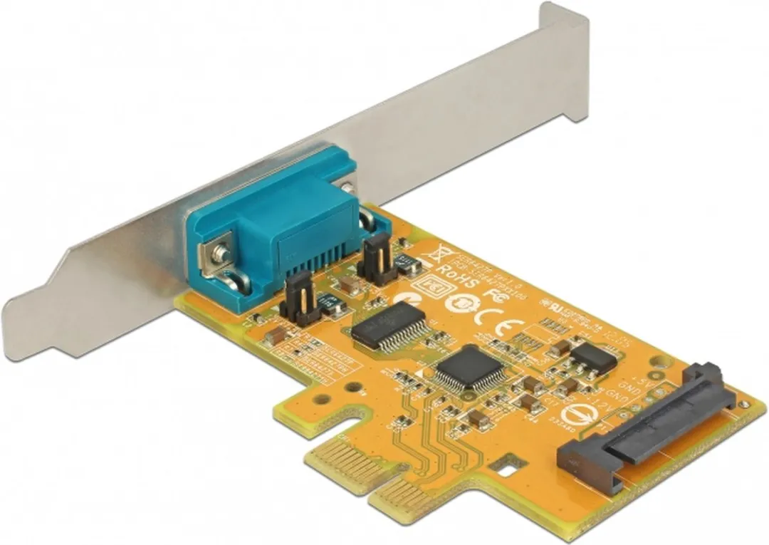 Delock PCIe Kaart 1x Seriële Poort - ESD-bescherming