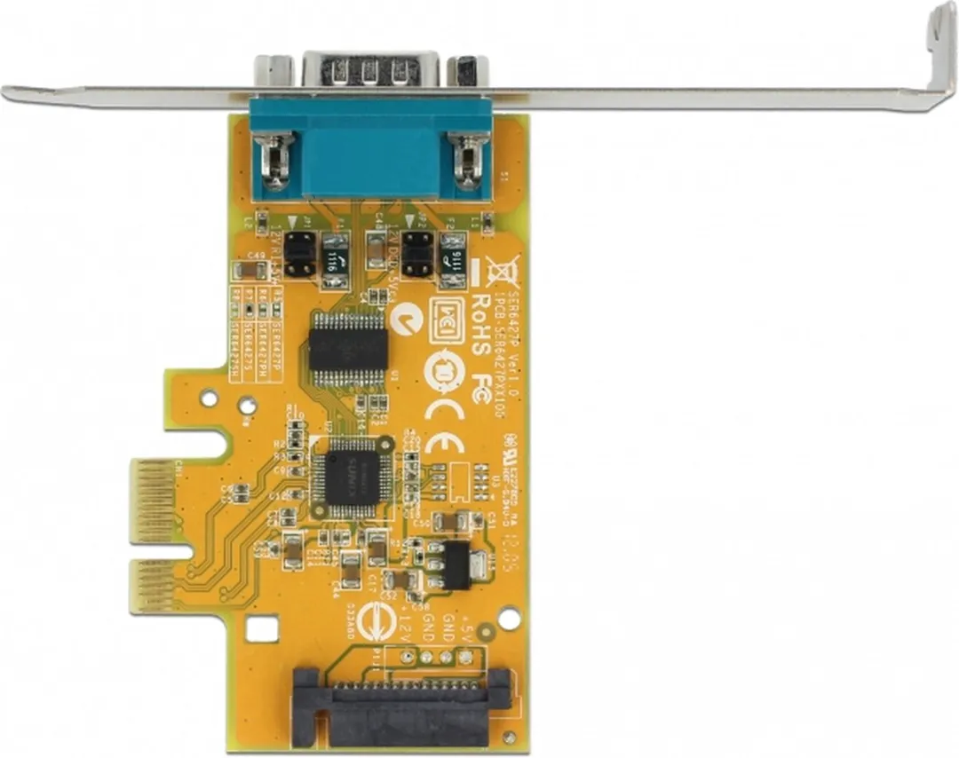 Delock PCIe Kaart 1x Seriële Poort - ESD-bescherming