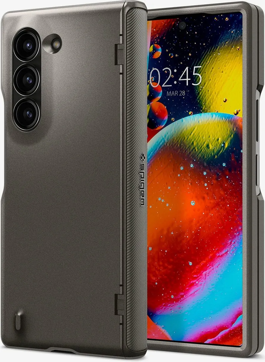 Spigen Slim Armor Pro ACS07821 Hoes - Samsung Galaxy Z Fold 6 - Grijs