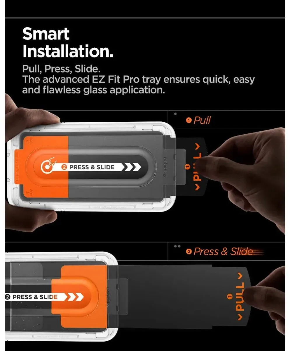 Spigen Glass.Tr Ez Fit Pro Glasbeschermer - Universeel