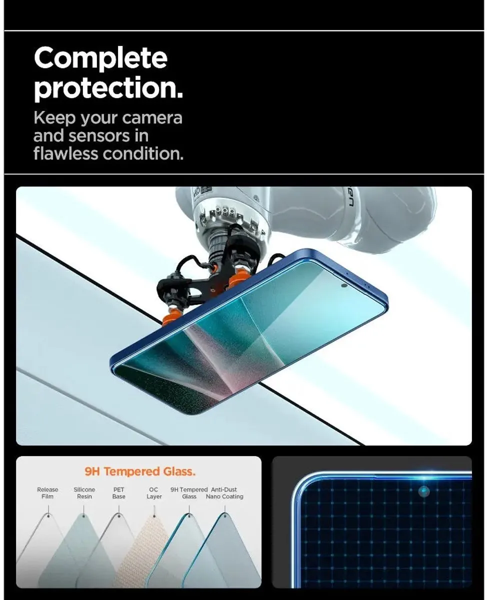 Spigen Glass.Tr Ez Fit Pro Glasbeschermer - Universeel