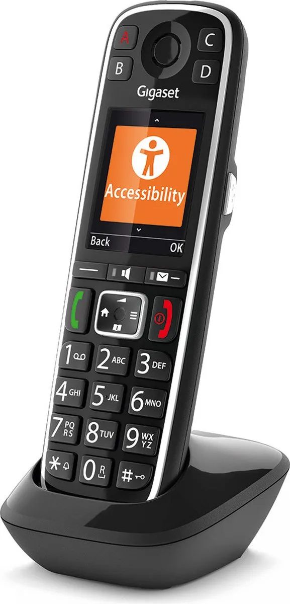 Gigaset E720HX Seniorentelefoon - Handset - 1 Stuks - Zwart