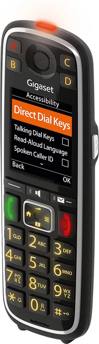 Gigaset E720HX Seniorentelefoon - Handset - 1 Stuks - Zwart