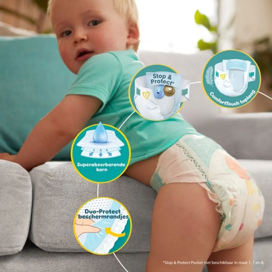 Pampers Baby-Dry Maat 4 Luiers - 140 Stuks