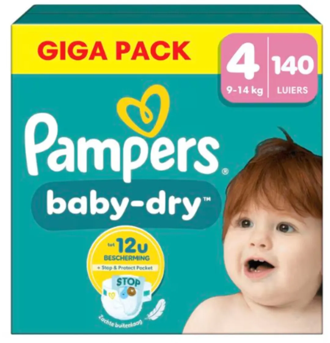 Pampers Baby-Dry Maat 4 Luiers