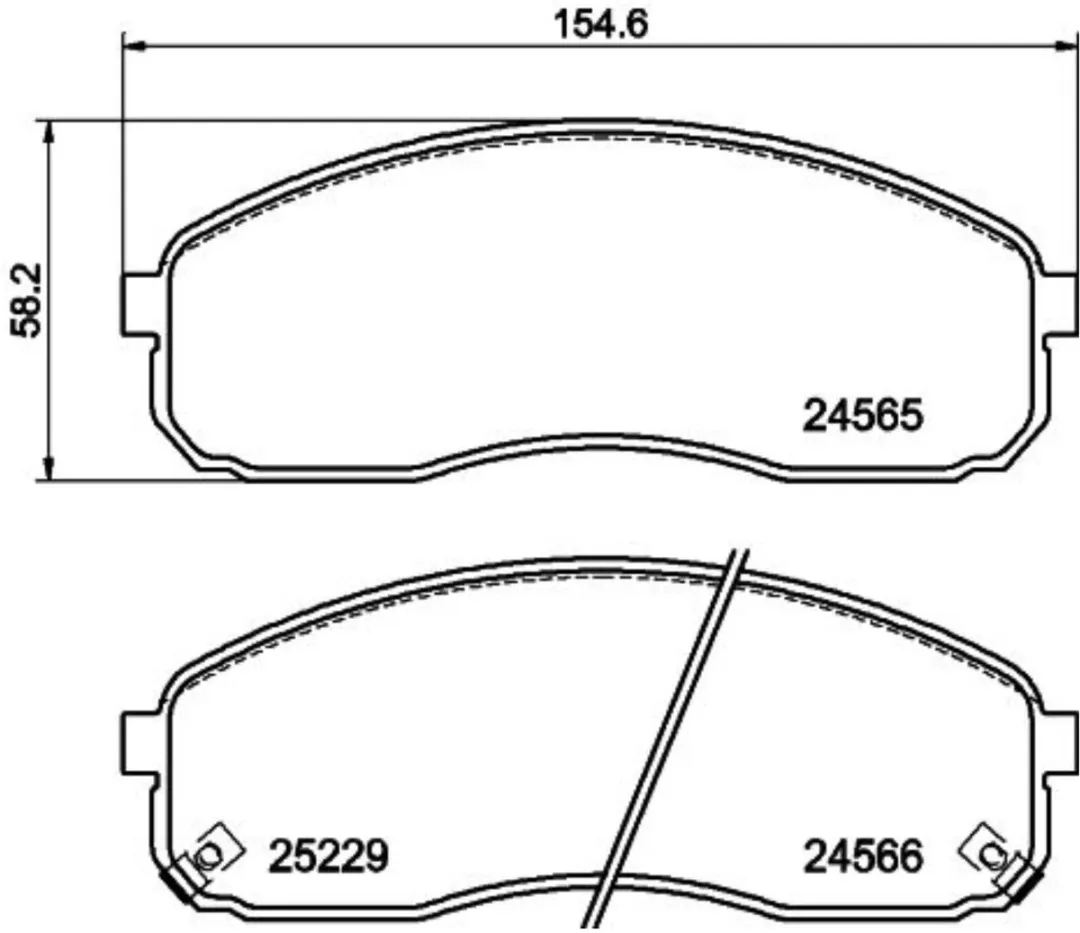 Hella PAGID Schijfremblokken Voorzijde KIA Carnival II