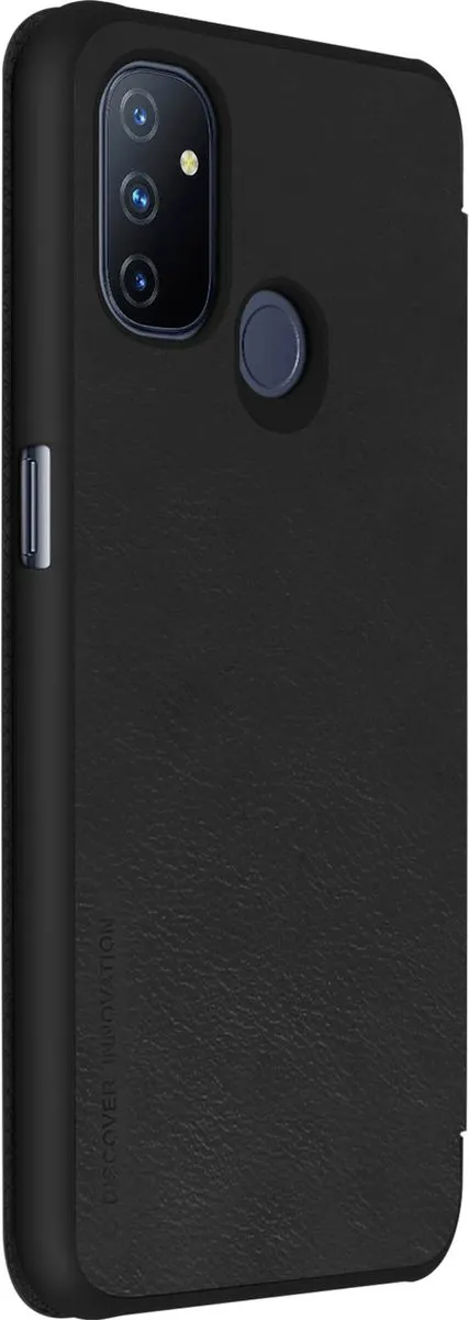 Nillkin Qin Hoes OnePlus Nord N100 - Zwart