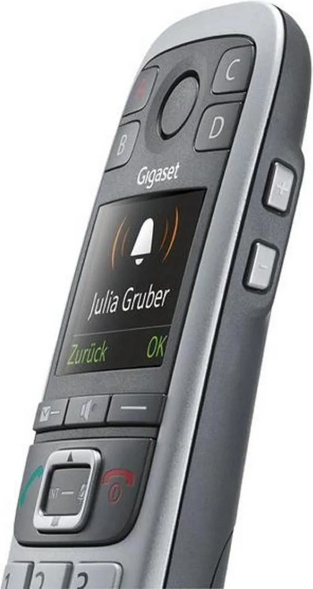 Gigaset E560HX DECT Telefoon - 1 Handset - Zwart