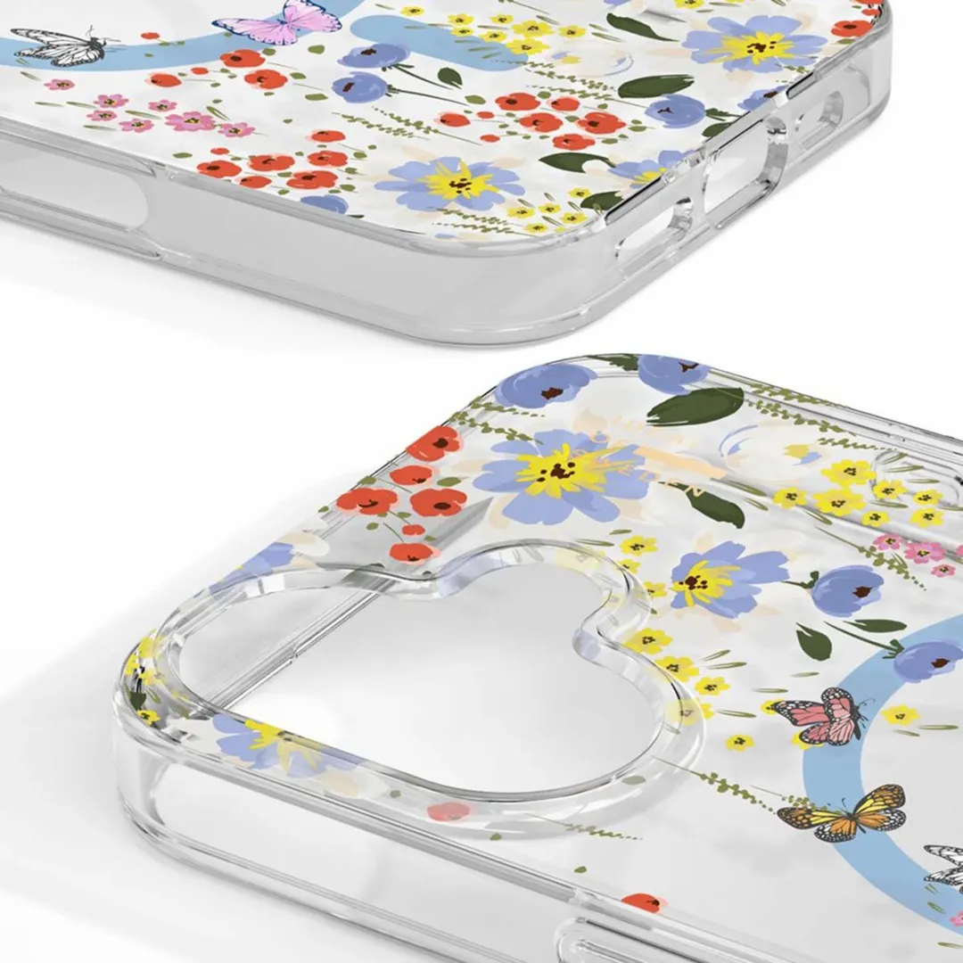 iDeal of Sweden Clear Case iPhone 16 - Artistic Garden - MagSafe