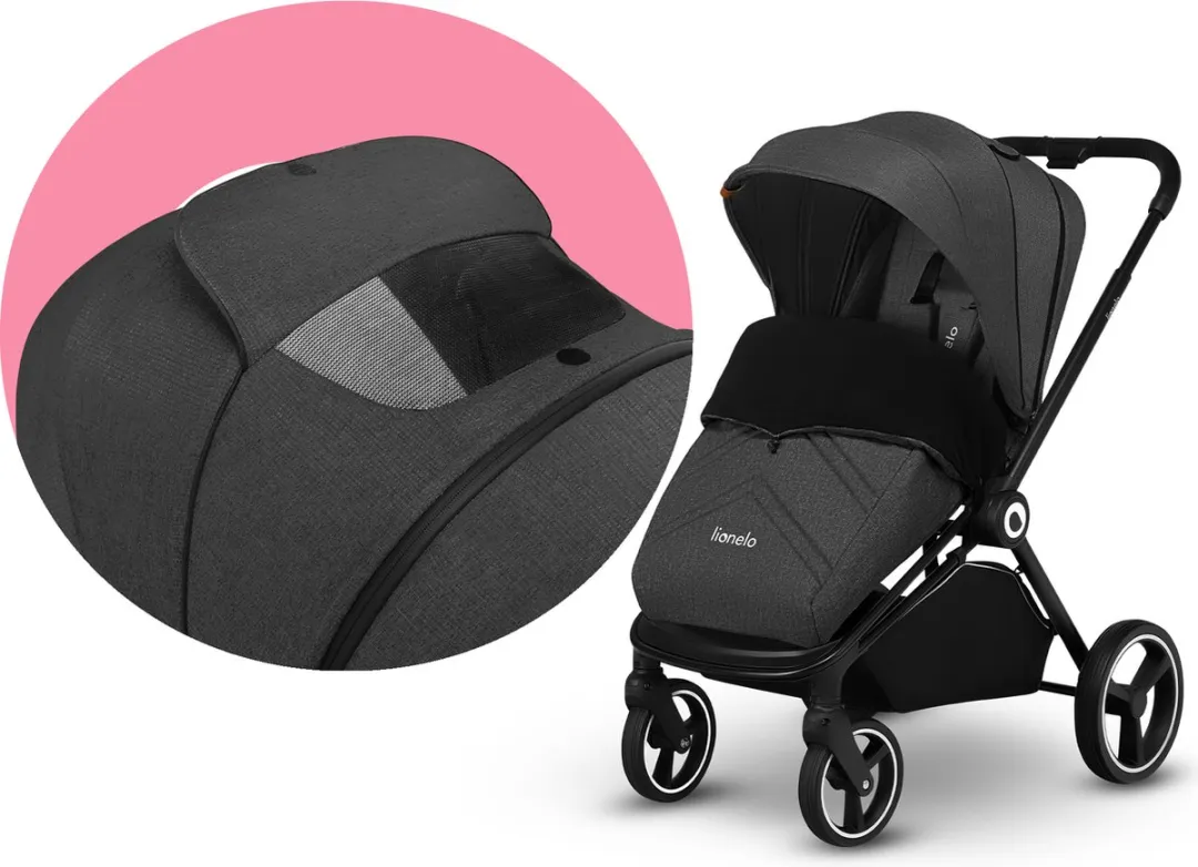 Lionelo Mika 2in1 Kinderwagen - Grafiet - All-terrain