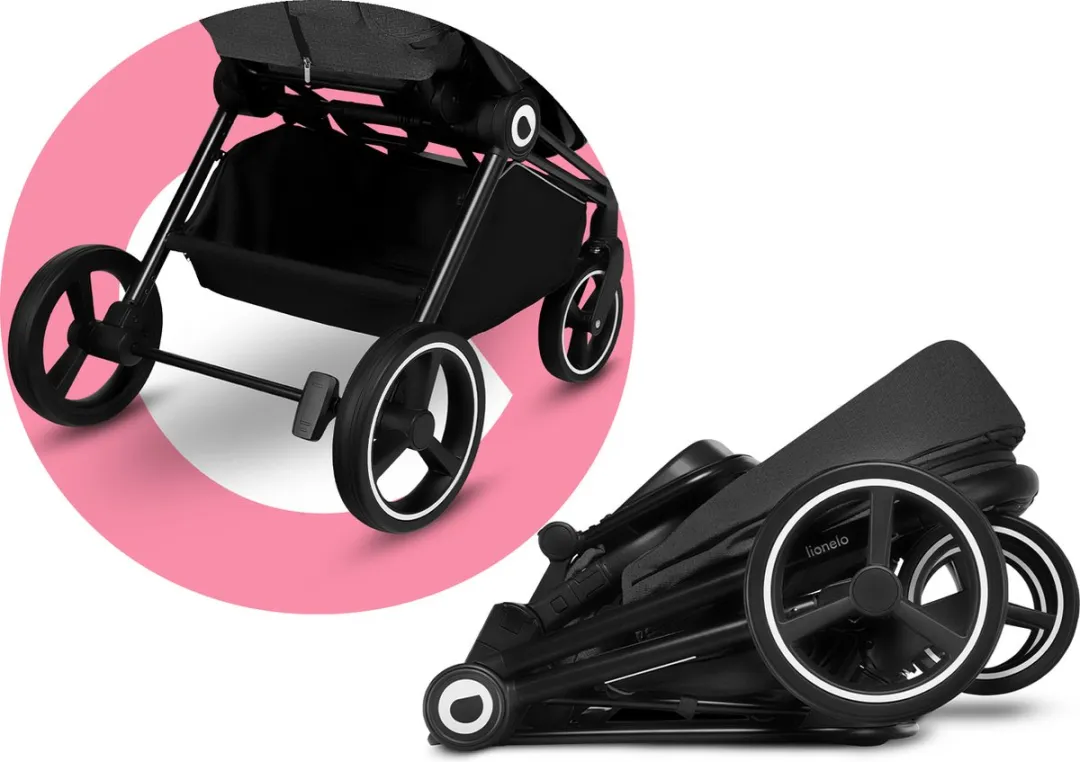 Lionelo Mika 2in1 Kinderwagen - Grafiet - All-terrain
