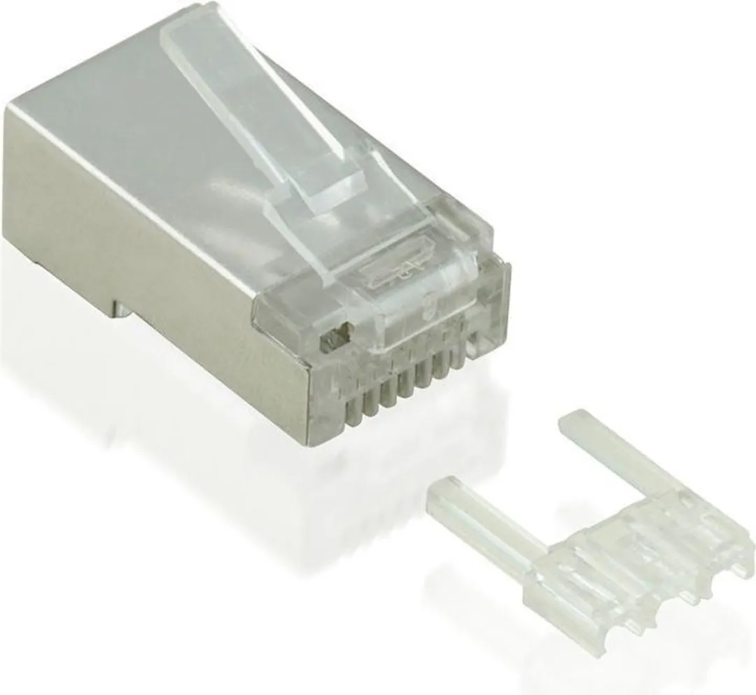 Value Cat. 6/6A STP RJ-45 Connector - 100 Stuks - Transparant