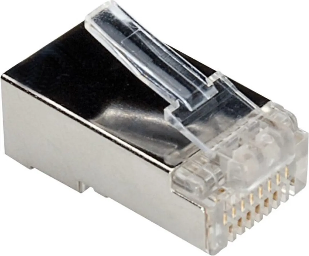 Value Cat. 6/6A STP RJ-45 Connector - 100 Stuks - Transparant