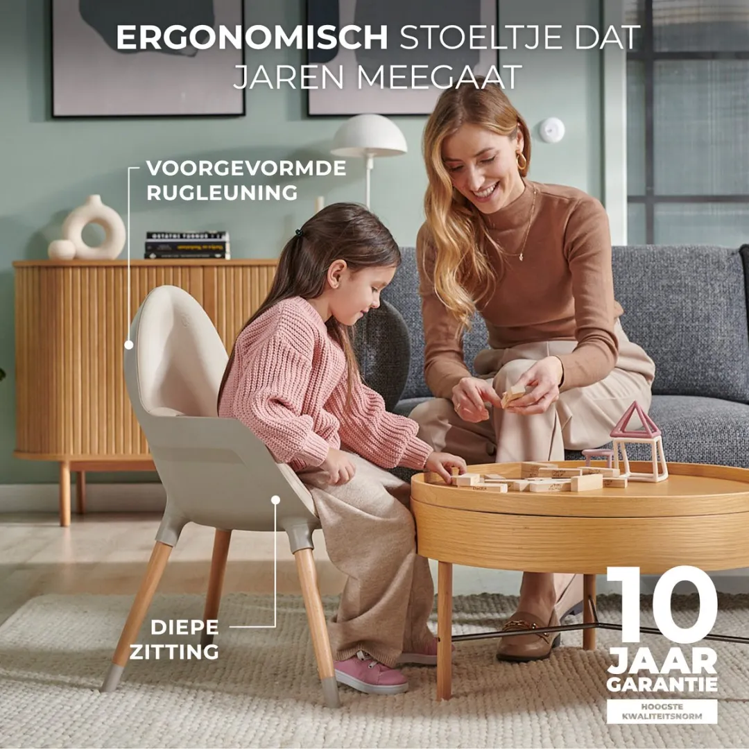 KinderKraft FINI 2 Kinderstoel 2-in-1 - Grijs