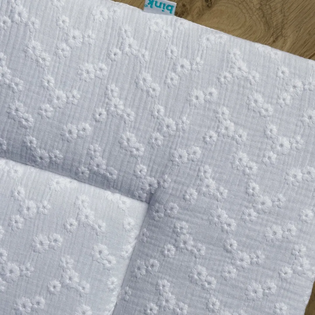 BINK Bedding Boxkleed Esmee Wit 80x100cm - Fiberfill 400g