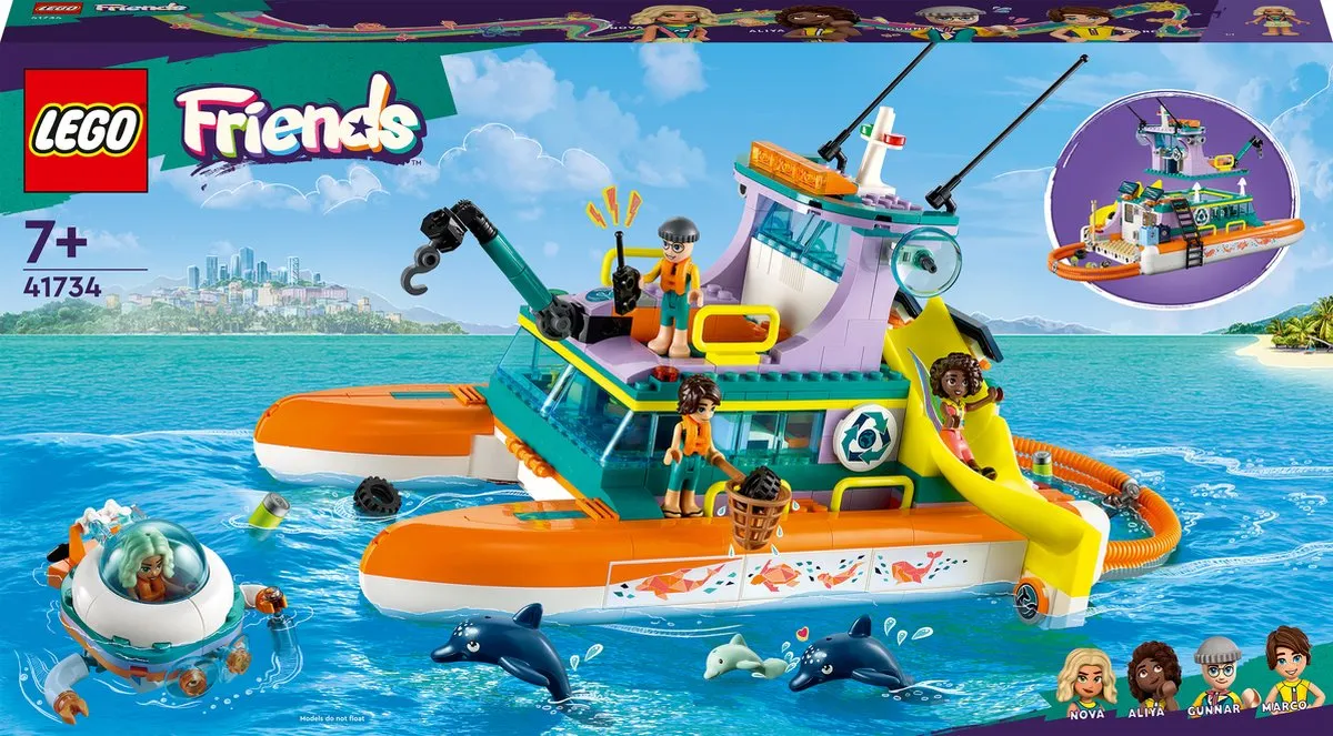 LEGO Friends Reddingsboot 41734 - Multicolor