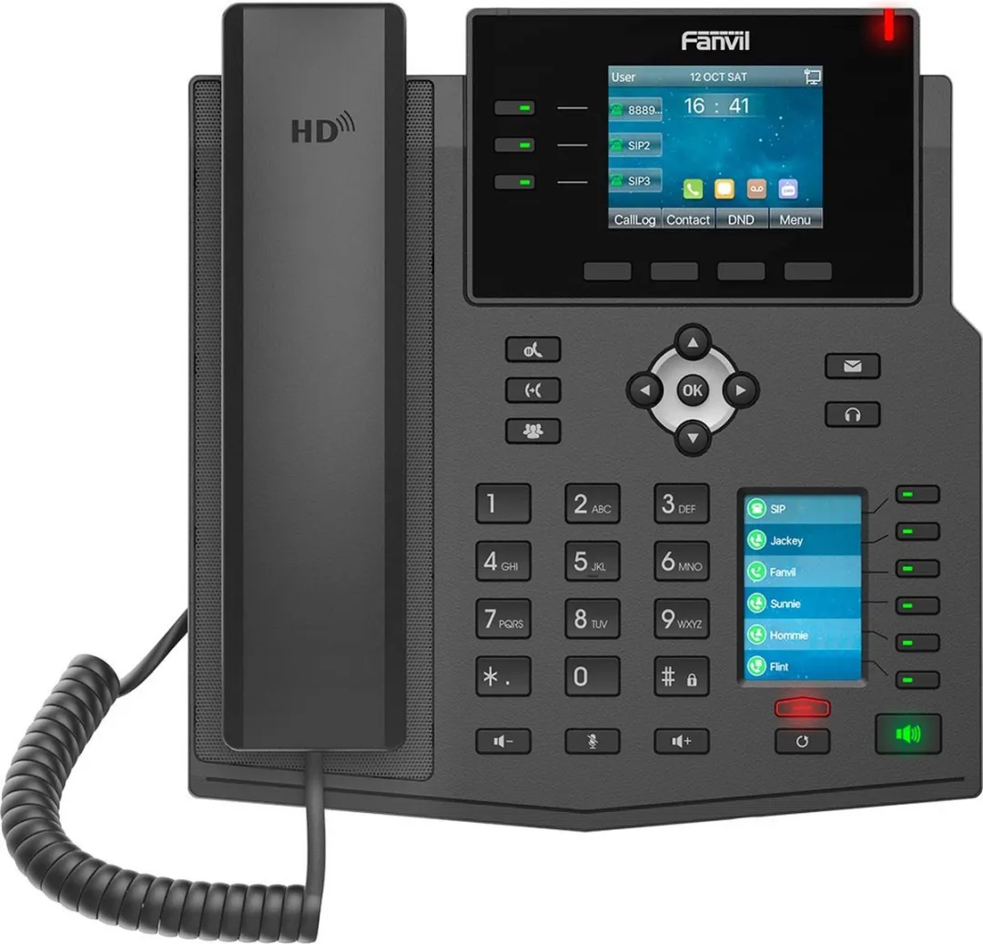 Fanvil X4U V2 VoIP-Telefoon - 2.8" LCD - Zwart - afbeelding 6 van 6