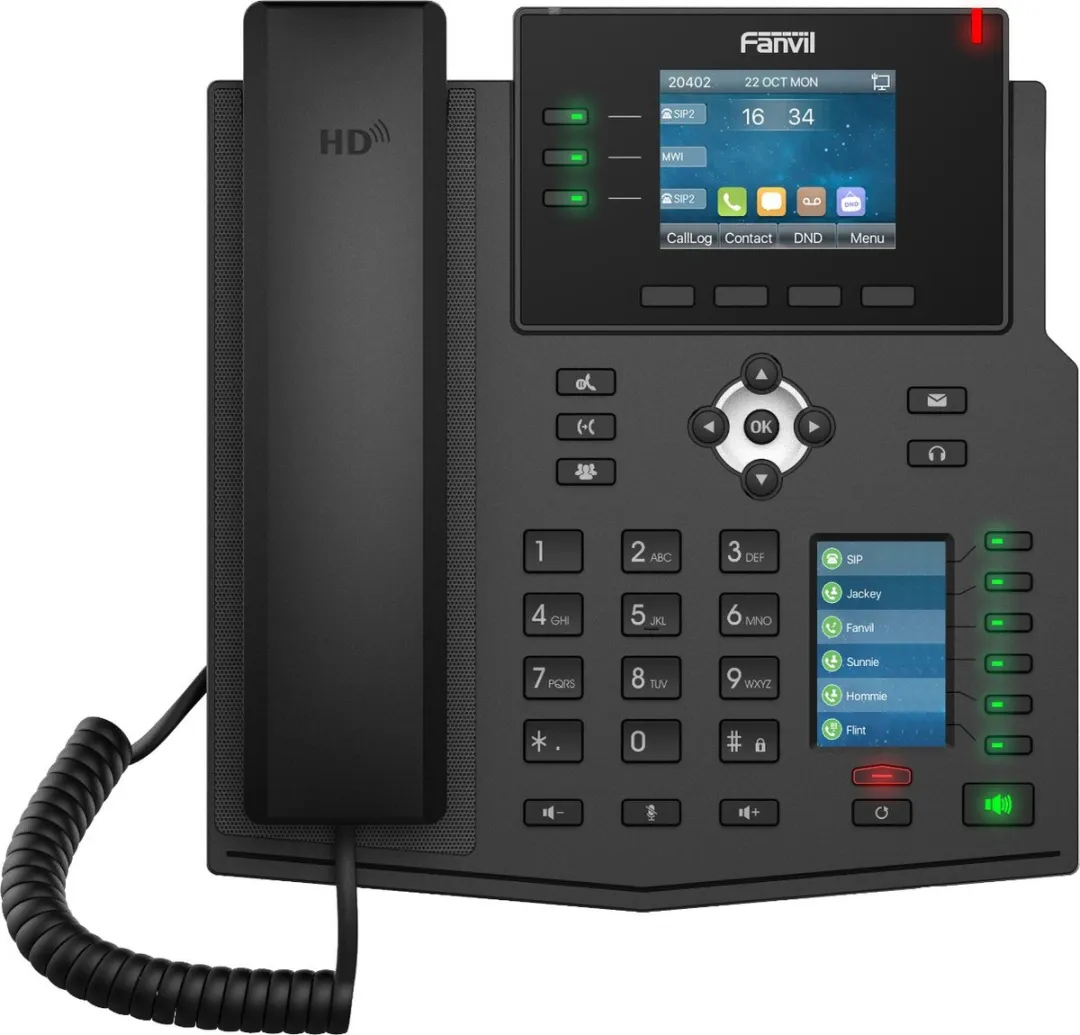 Fanvil X4U V2 VoIP-Telefoon - 2.8" LCD - Zwart - afbeelding 5 van 6