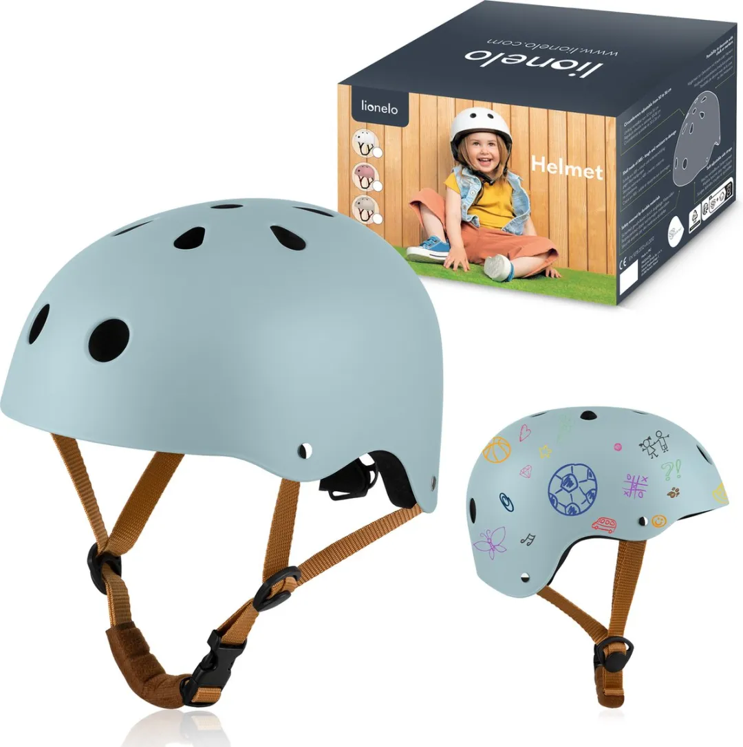 Lionelo Helmet Kinderfietshelm S - 50-56cm - Beige