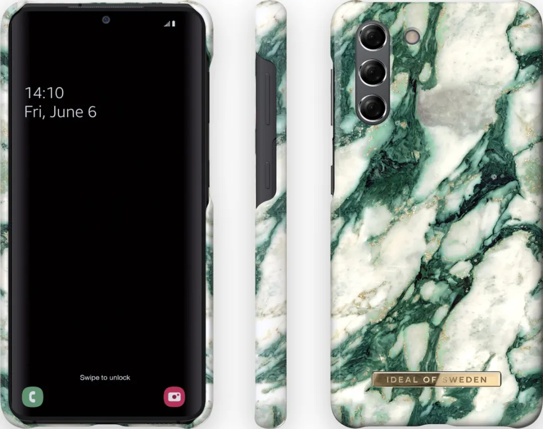 iDeal of Sweden Galaxy S21 Hoesje Calacatta Emerald Marble
