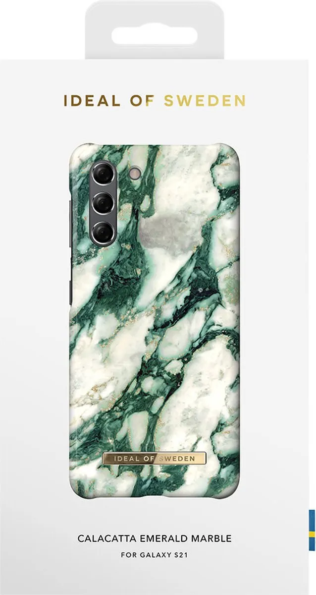 iDeal of Sweden Galaxy S21 Hoesje Calacatta Emerald Marble