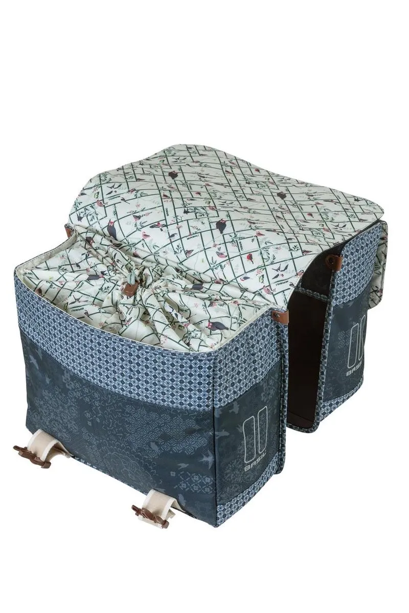 Basil Boheme Dubbele Fietstas 35L - Blauw