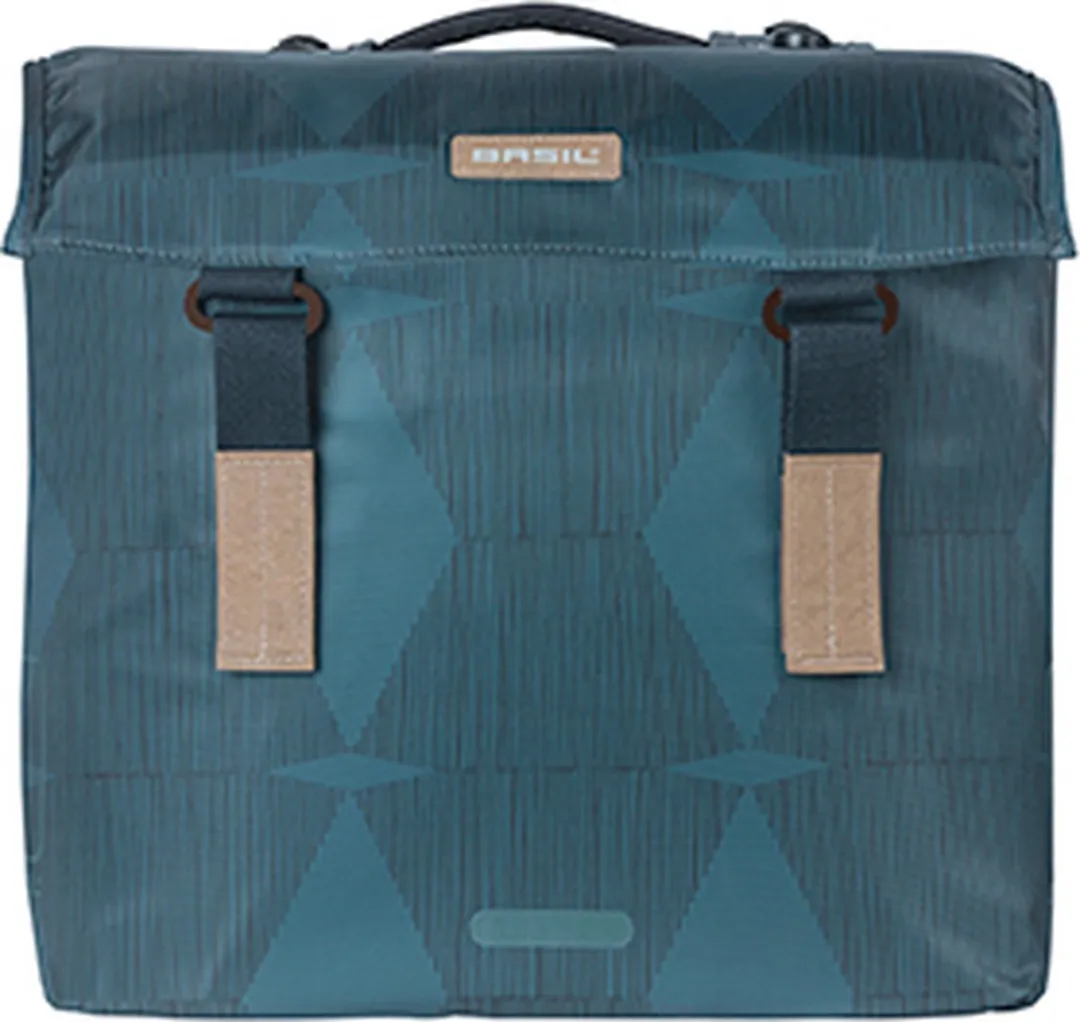 Basil Elegance Dubbele Fietstas MIK 40L - Estate Blauw