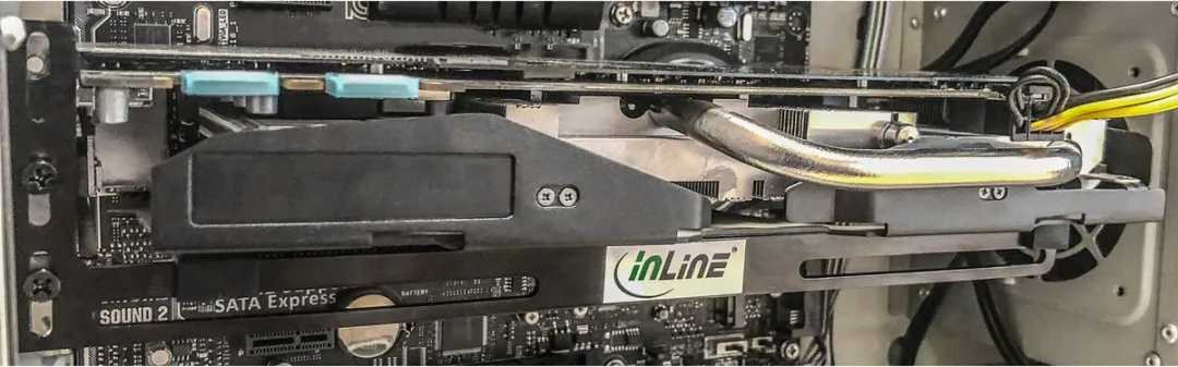 InLine Beugel voor Grafische Kaart PCI - Zwart
