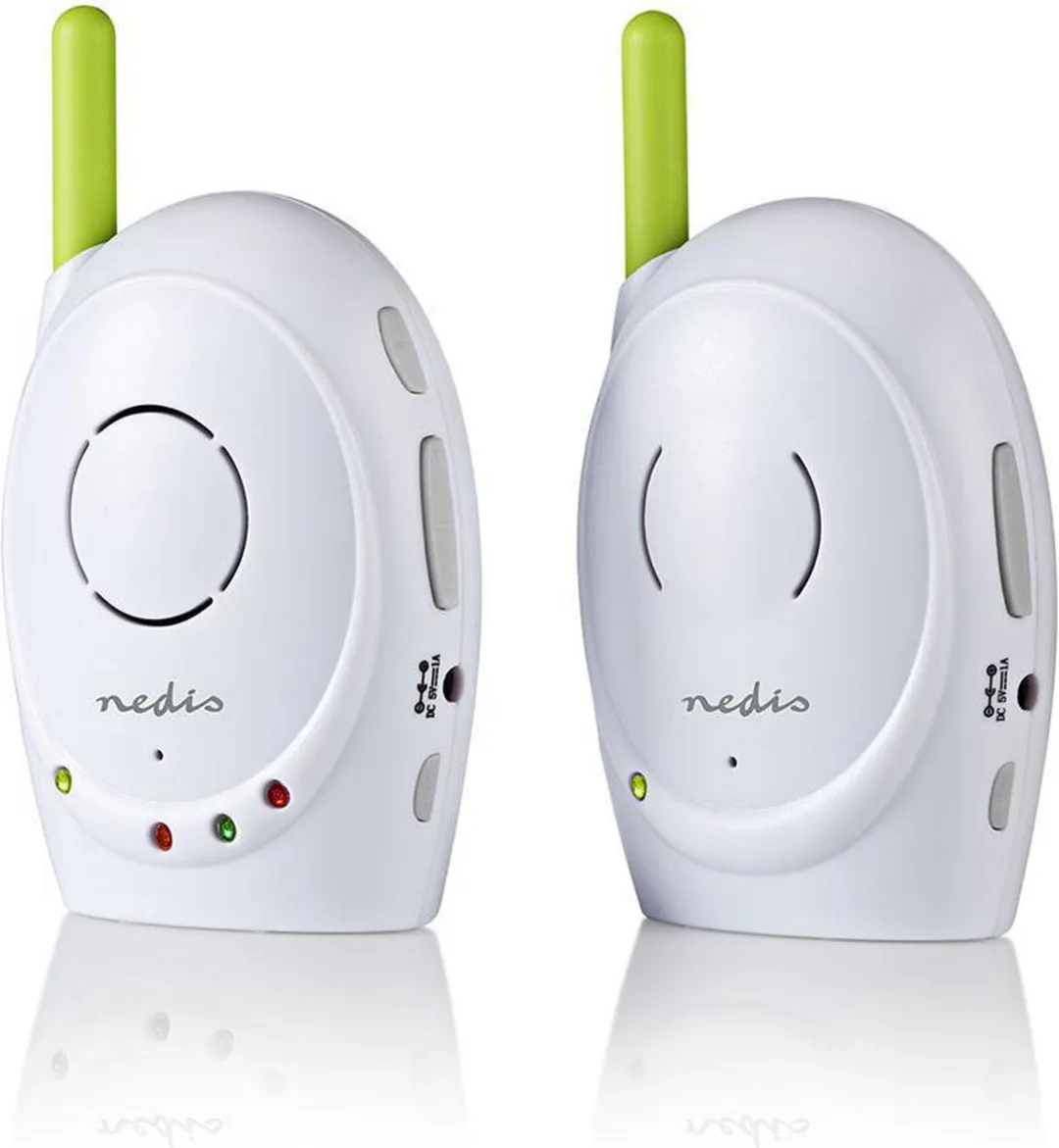Nedis Babyfoon FHSS - 300m Bereik - Met terugspreekfunctie - Wit