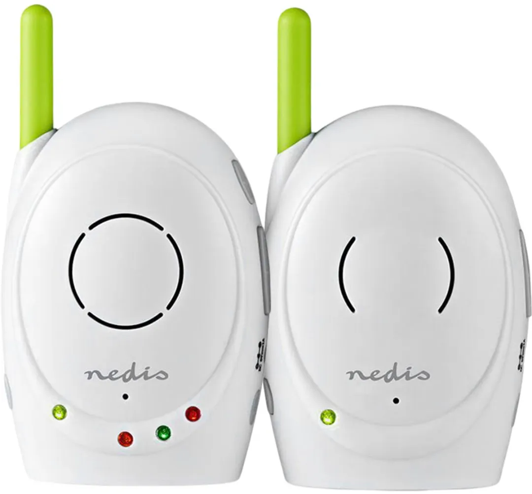 Nedis Babyfoon FHSS - 300m Bereik - Met terugspreekfunctie - Wit